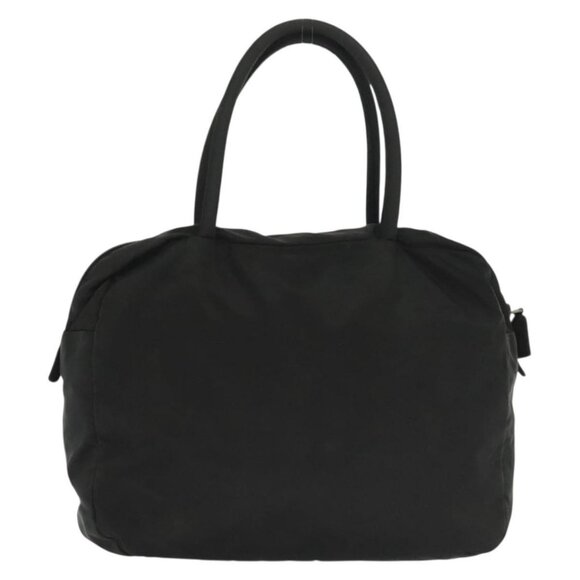 PRADA Hand Bag Nylon Black Silver Auth - Picture 3 of 16